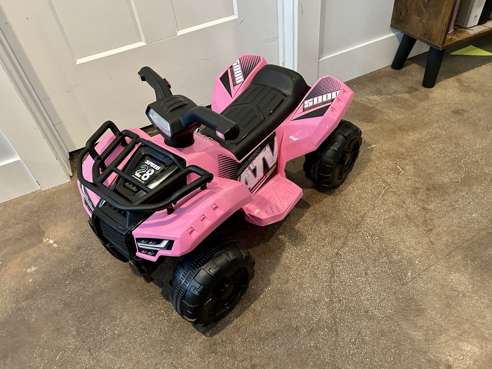 New Kids Electric Ride On ATV 6V Pink Assembled