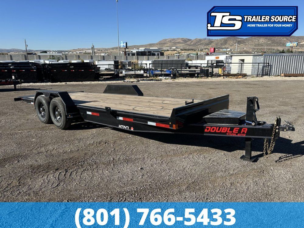 7x22 Double A Pro Series HT Power Tilt Trailer - 15.4K GVWR - Torsion Axles