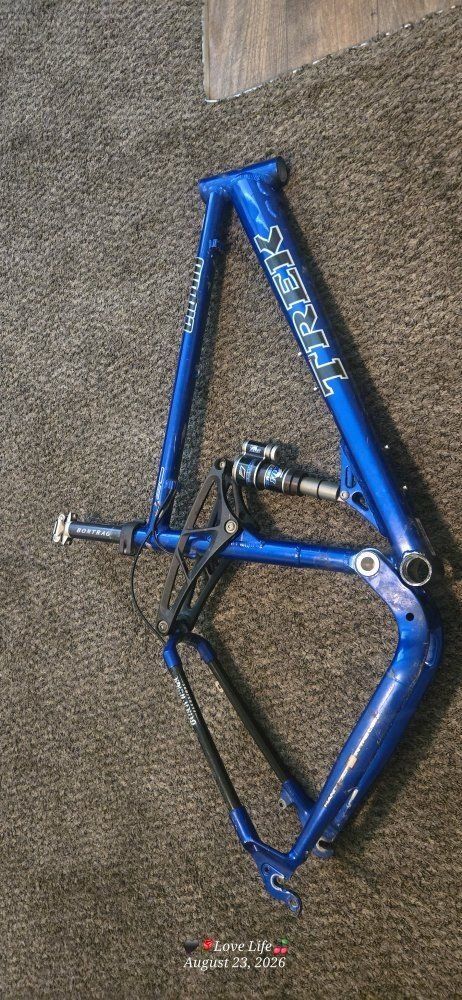 Trek Liquid Full Suspension Mountain Bike Frame - Blue - Size Medium