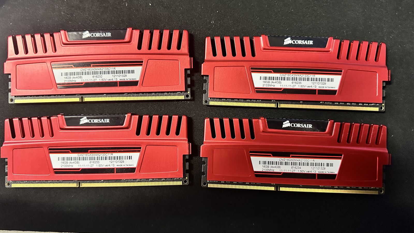Corsair Vengeance 16GB (4x 4GB) DDR3 2133 MHZ CMZ16GBX3M4X2133C11R - $40 OBO