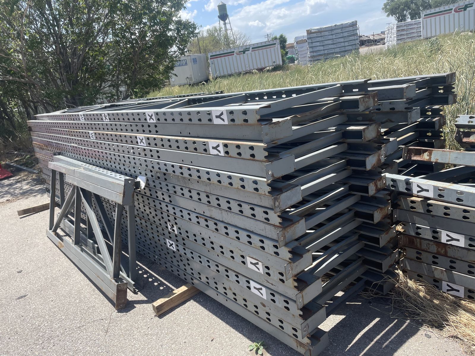 Pallet Racking Uprights and Beams Used