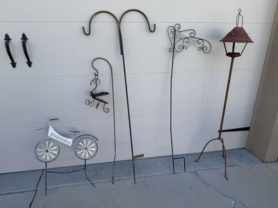 Garden Decorations Shepards Hooks Ladybug Bike