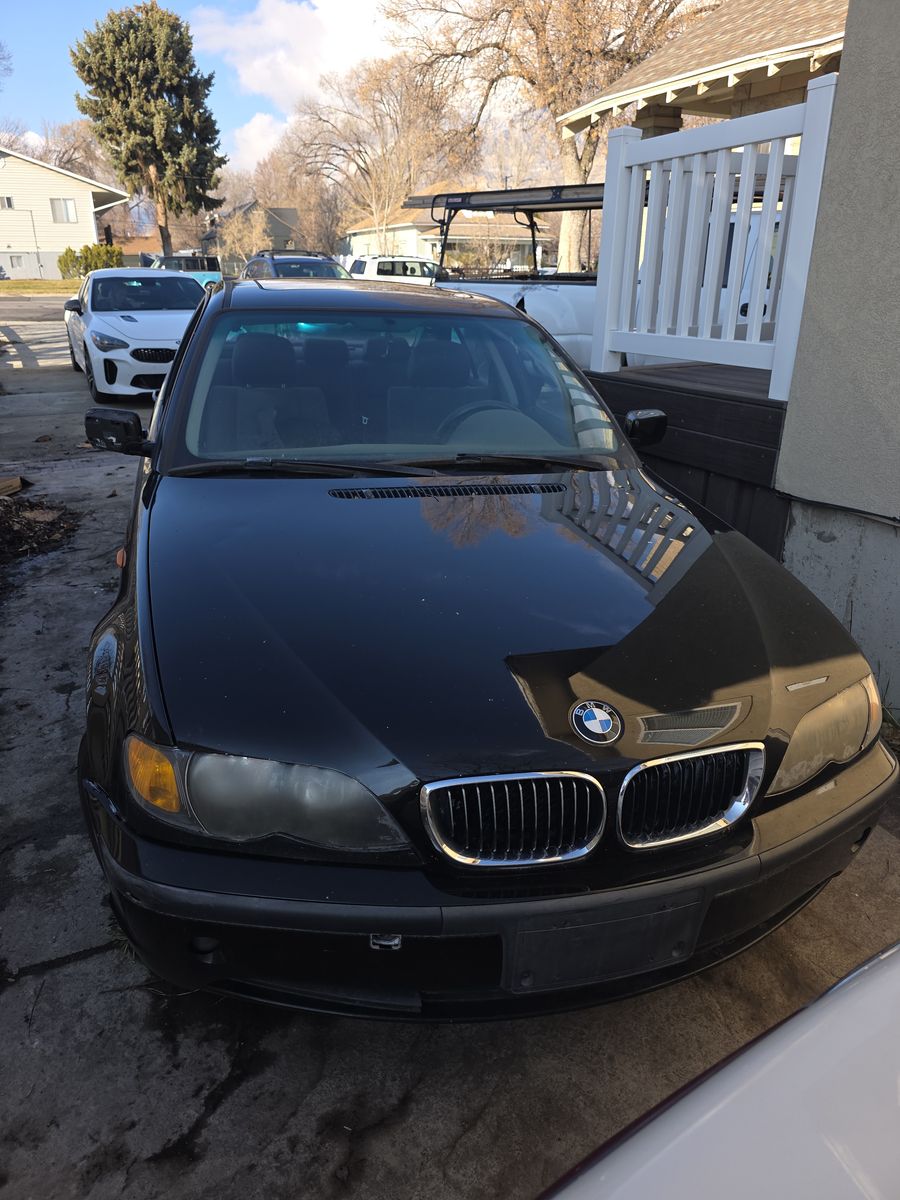 BMW 3 Series Black Sedan - Classic Style, Project Car Potential