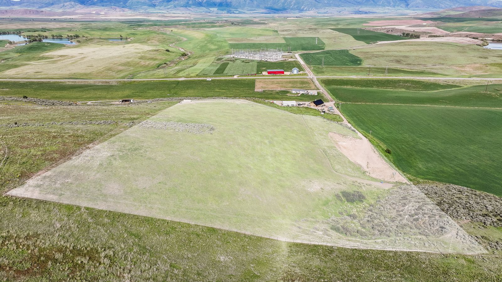 Horse Property Ready to Go, 15.4 Fenced Acres with Power & Homesite Prepared, Gorgeous Mountain Views, Preston, ID