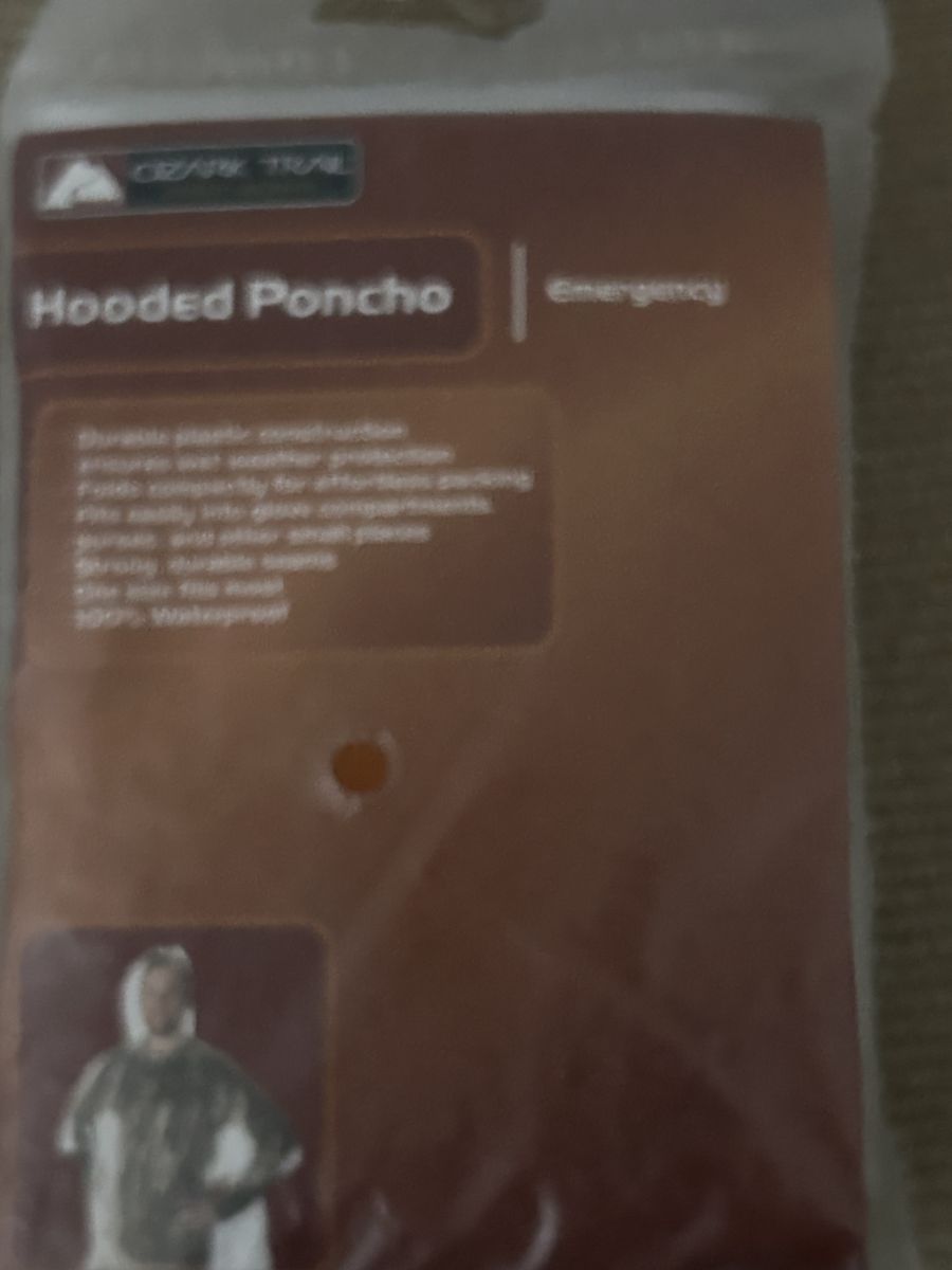 Emergency ponchos