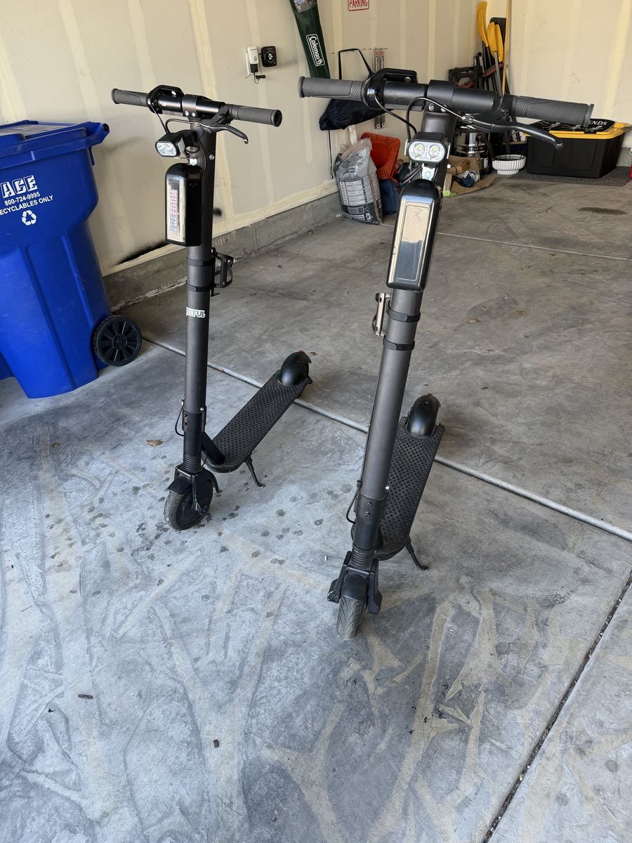 2 Segway electric scooters