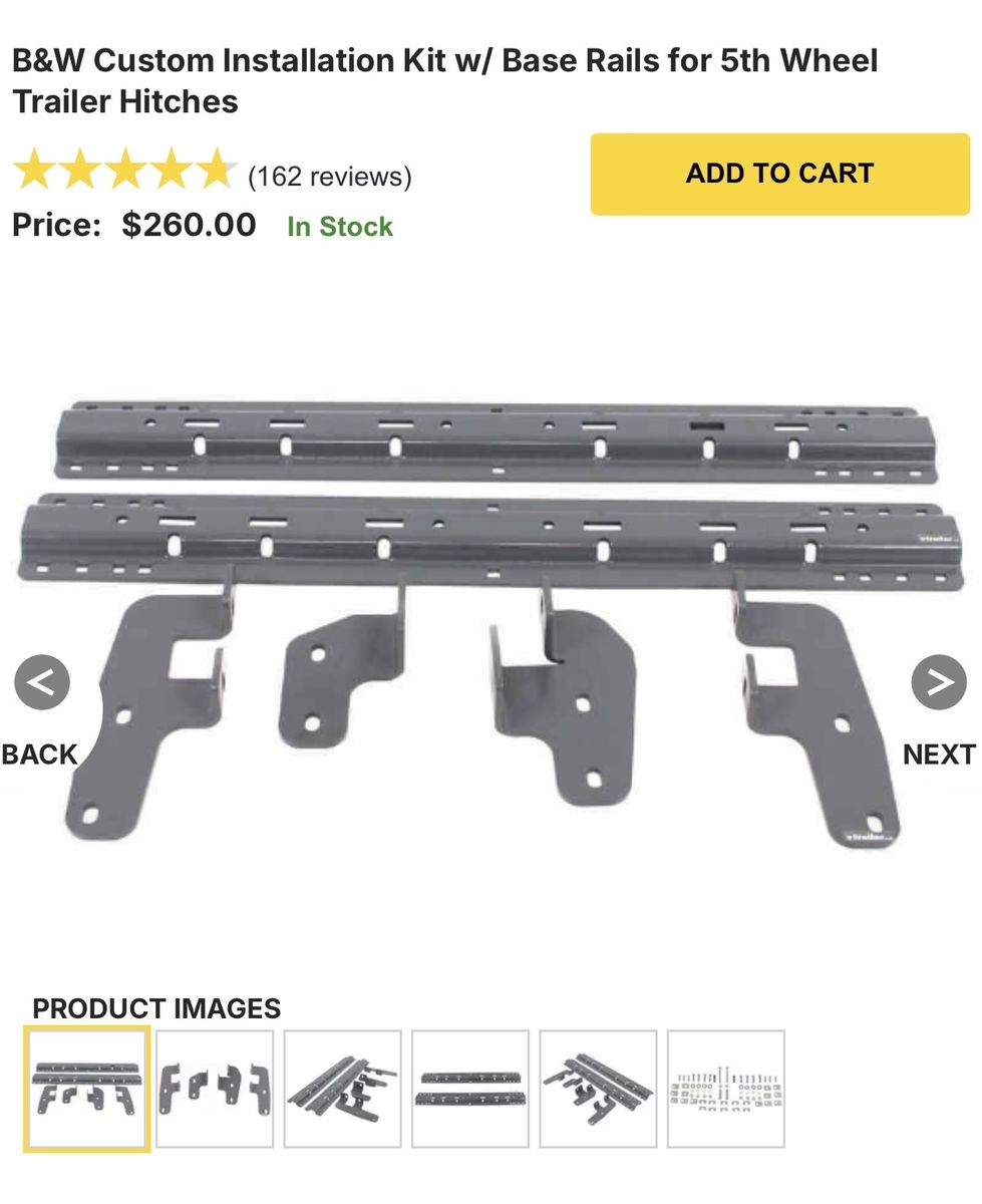 B&W Bed Rails For 2014-2023 Ram