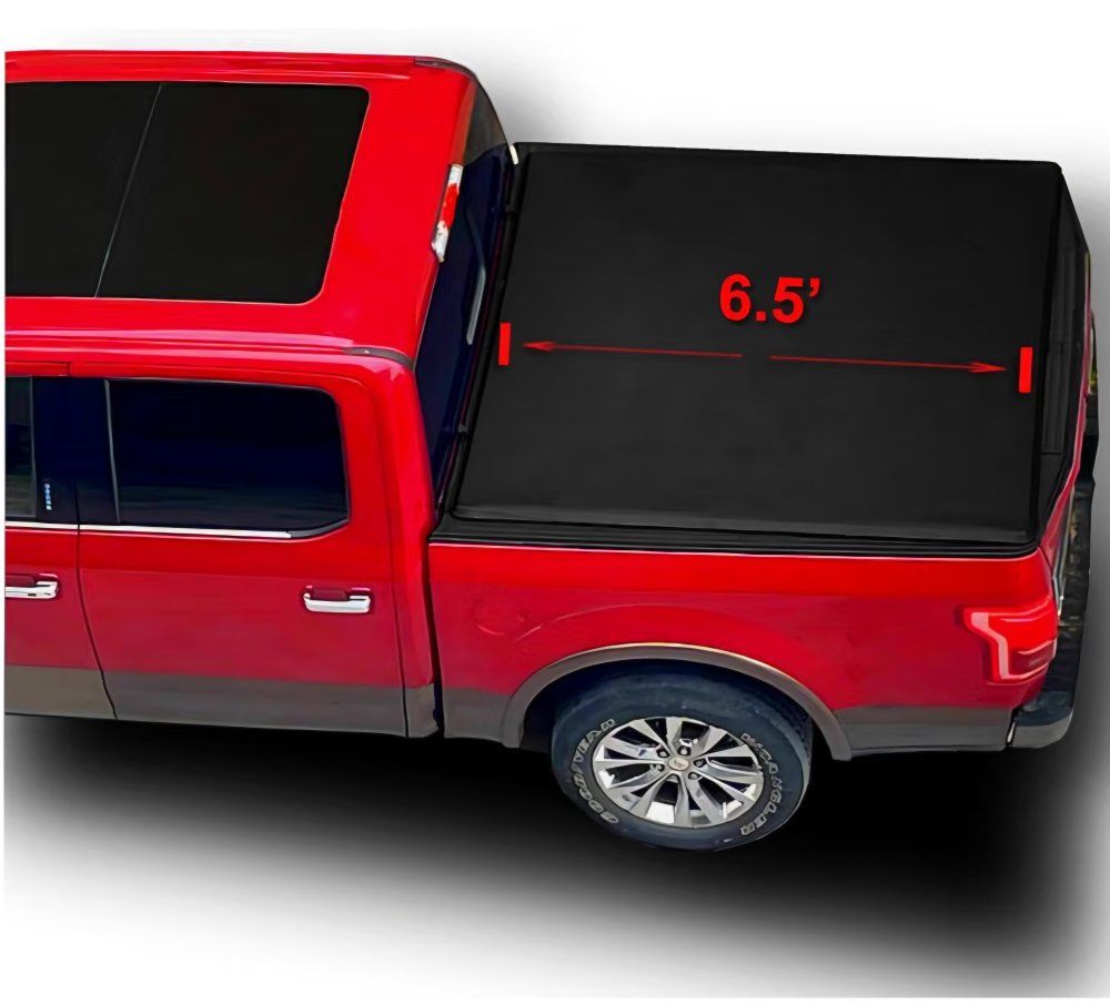 MOSTPLUS Soft Quad FOLD Truck Bed Tonneau Cover Compatible for 2002-2026 Dodge Ram 1500 Inclu. Classic & New Body/2003-2026 Ram