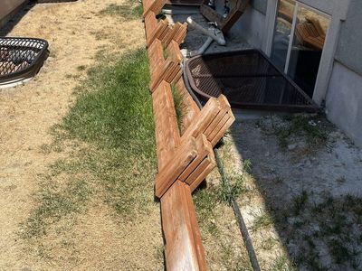 Pressure Treated Wood and Concrete Footings