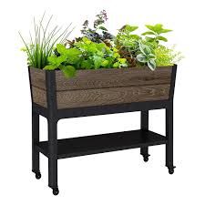 Keter Signature 29 Gallon Rolling Raised Garden Bed with Self Watering 1984218 #106787