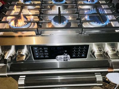 $650 OBO GOOD SLIDE GAS RANGE GE CAFE STAINLESS