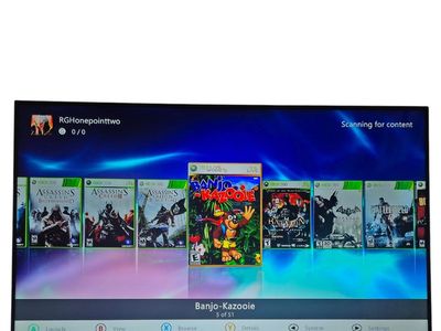 Gears of War xbox 360, rgh 1.2, pre modded gaming console, xbox 360 bundle, pre loaded hdd, emulator/ og xbox compatible