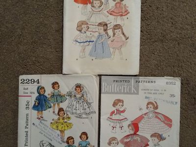 Doll Clothing Sewing Patterns - Vintage