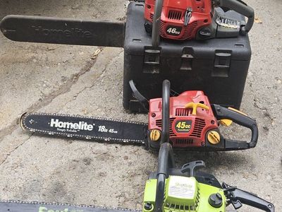 3 nice chainsaws.