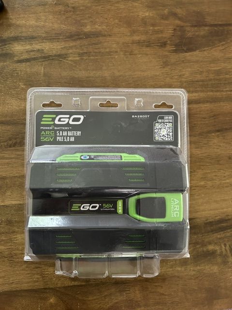New EGO 5 amp hour  battery and charger