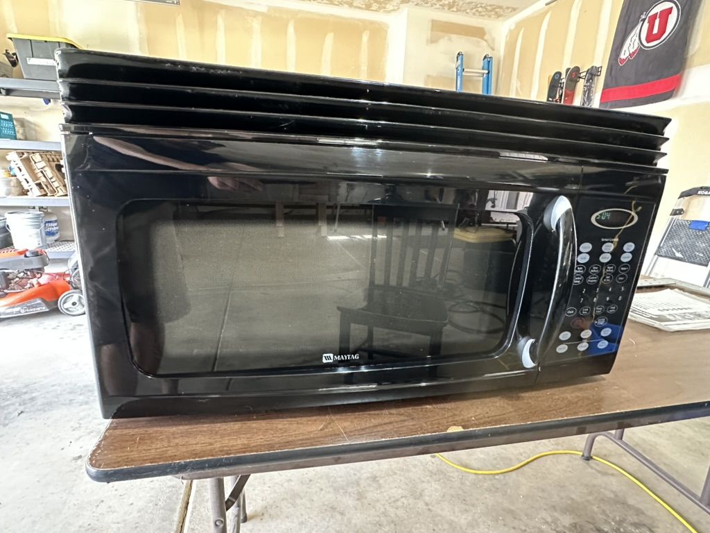Maytag Black Over-the-Range Microwave Oven, Used