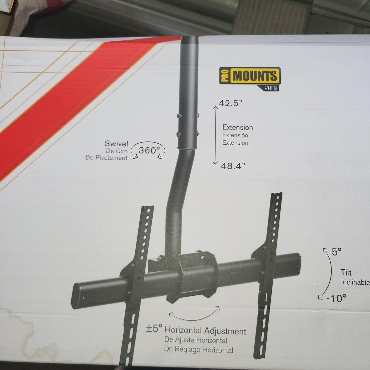 monitor holder 37" to 90" holds up to 88 lbs
holds