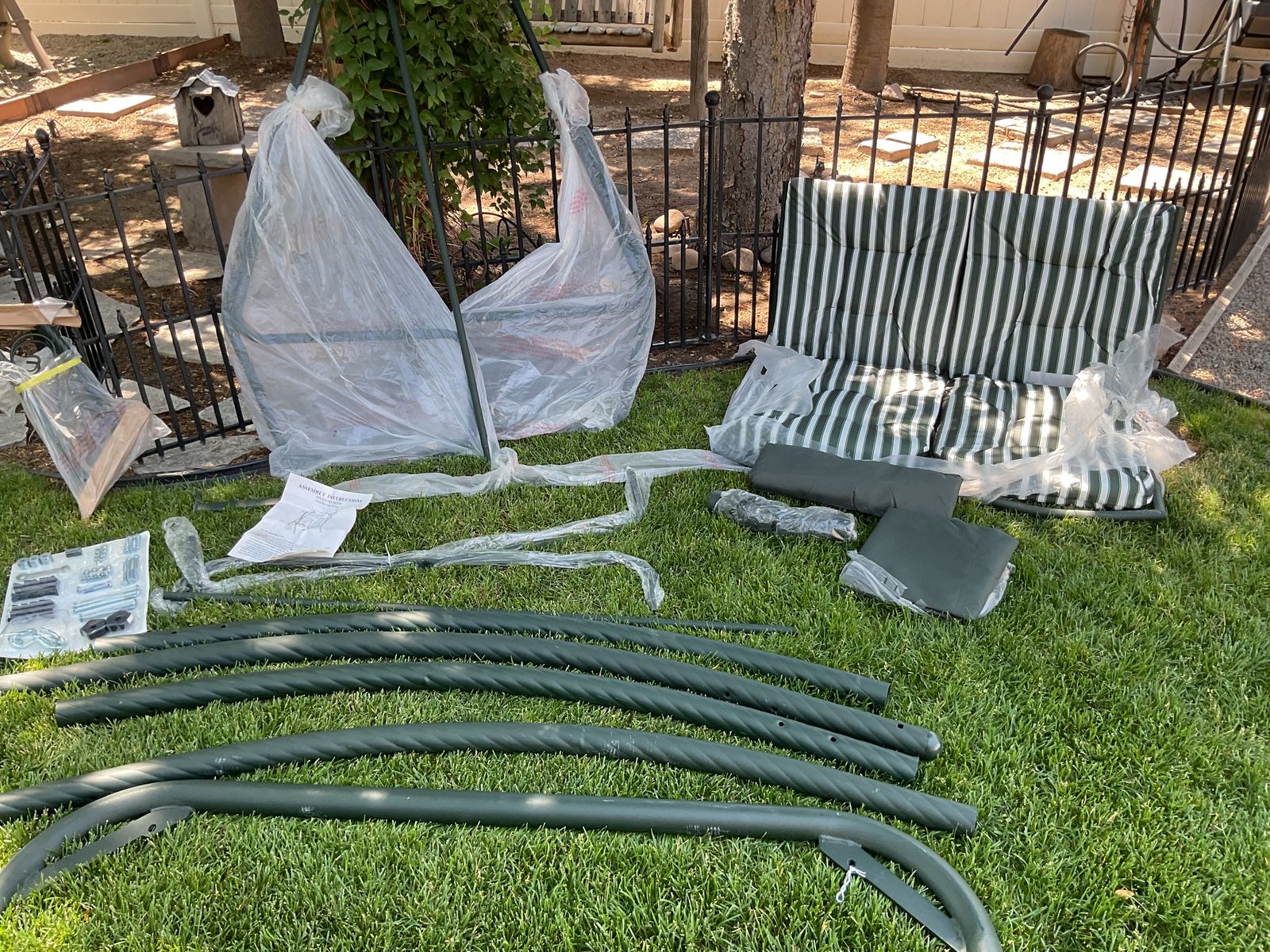 Mainstays Steel 2 Person Swing, Never Used