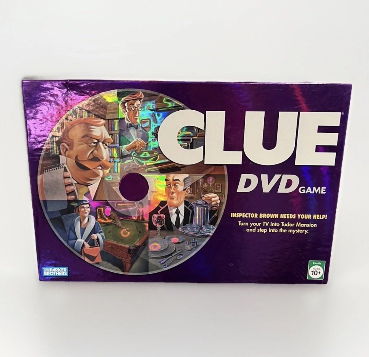 Clue DVD Game Parker Brothers - Interactive Mystery Board Game - Complete, Ages 10+