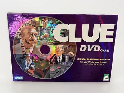 Clue DVD Game Parker Brothers - Interactive Mystery Board Game - Complete, Ages 10+