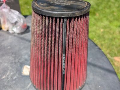 Spectre Performance HPR9881 6" Red Cone Racing Air Filter 10.25" Tall