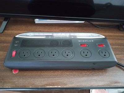 Power strip with led lights and Bluetooth speakers