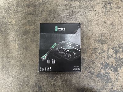 New Wera Zyklop 8100 SB 2 Ratchet and Socket Set 3/8 Inch 43-Piece Metric