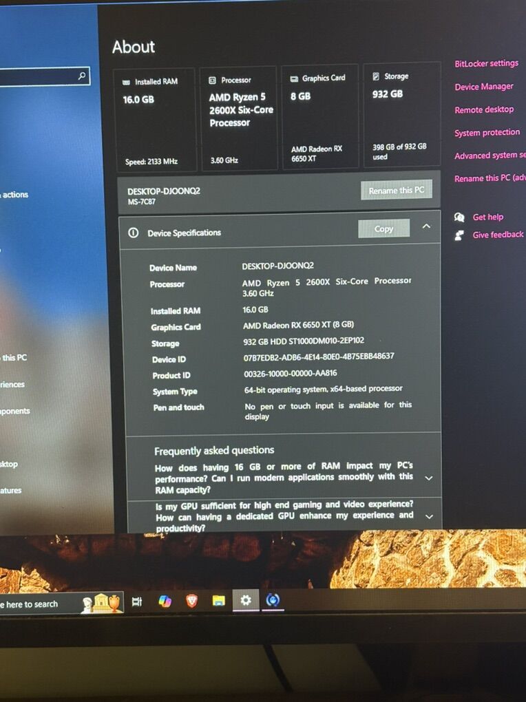 Gaming PC Setup Trade For Ps5