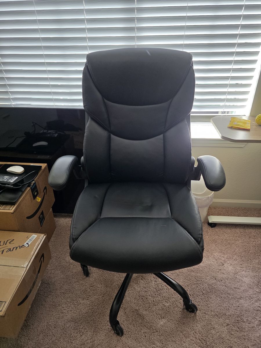 Standing desk and office chair