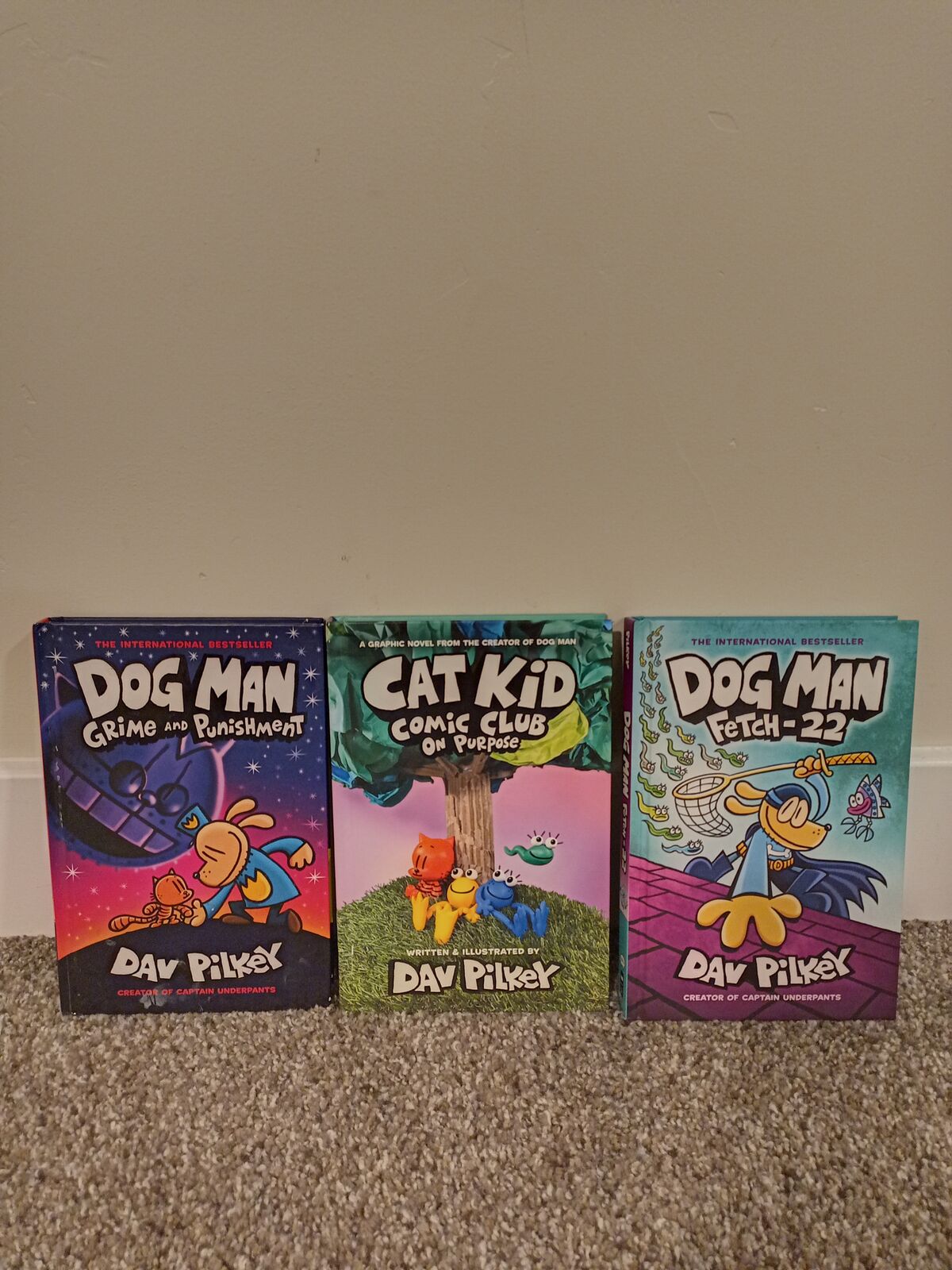 Brand new Dogman & cat kid books
