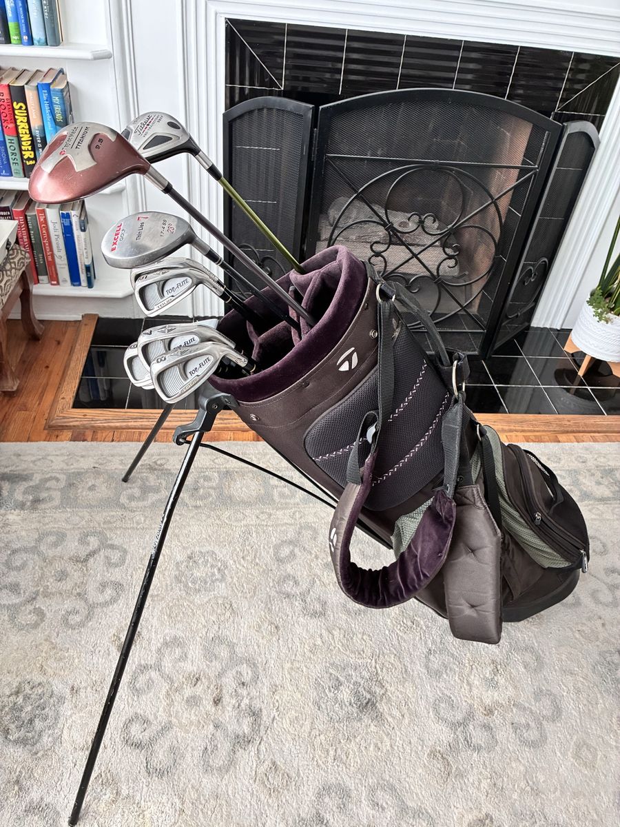 Men’s Taylormade Titleist Top Flight golf clubs set