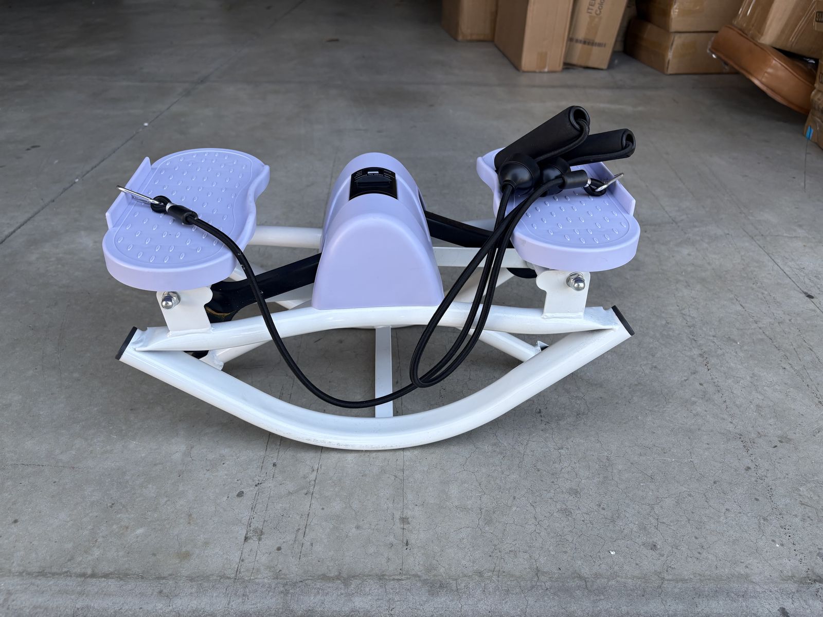 Compact Mini Stepper with Resistance Bands & Digital Monitor - Portable Fitness Machine