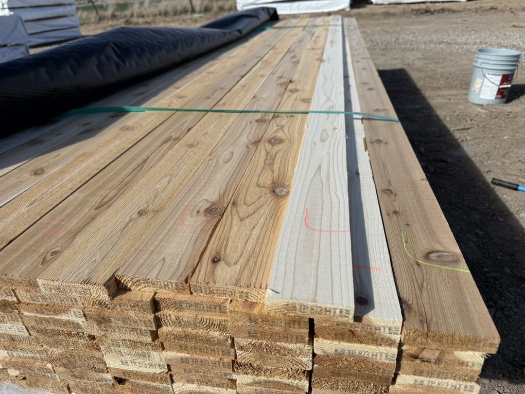 Cedar Boards 2x4, 1x4, 1x6, 1x10