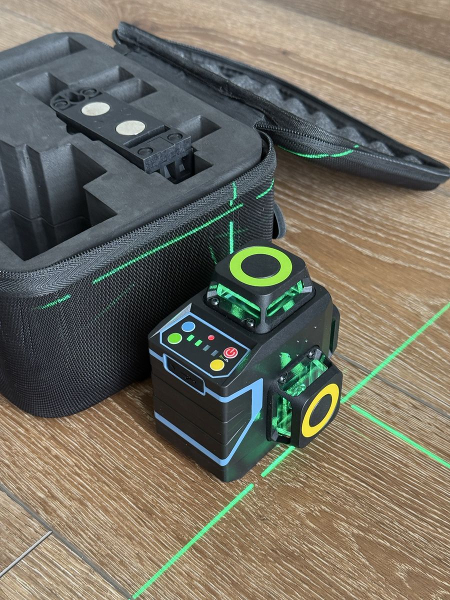 Tavool Laser Level Green Beam 360° Self-Leveling with Case and Magnetic Base