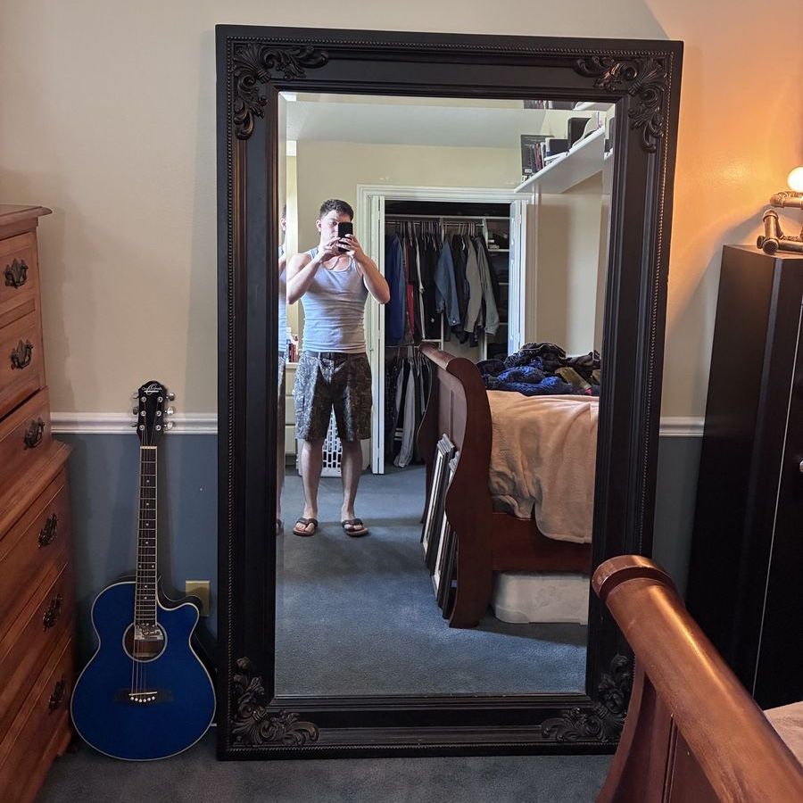 Huge floor mirror