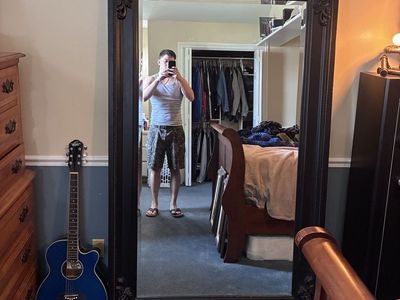 Huge floor mirror