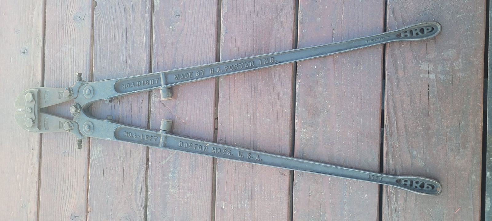 Antique Bolt Cutters, Bull Horn Clippers, 3 Tree Saws