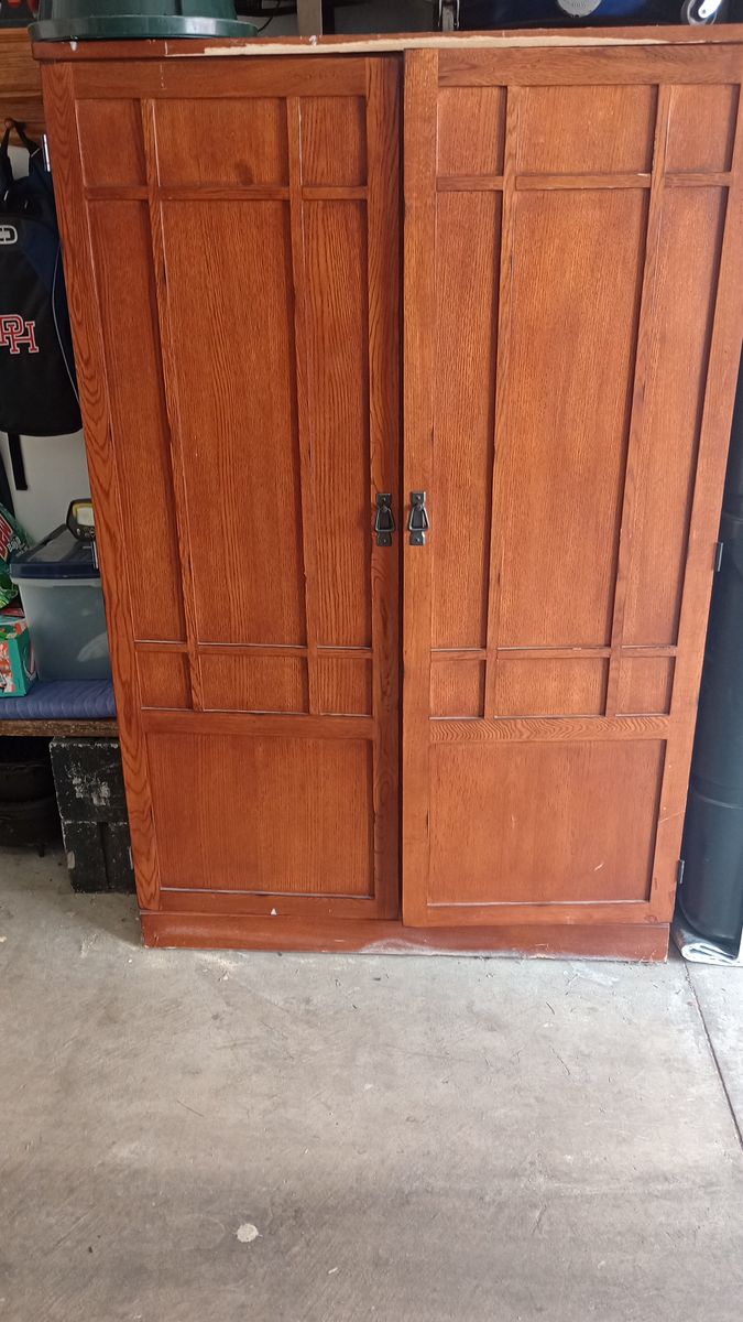 Cherry Wood Cupboard Desk