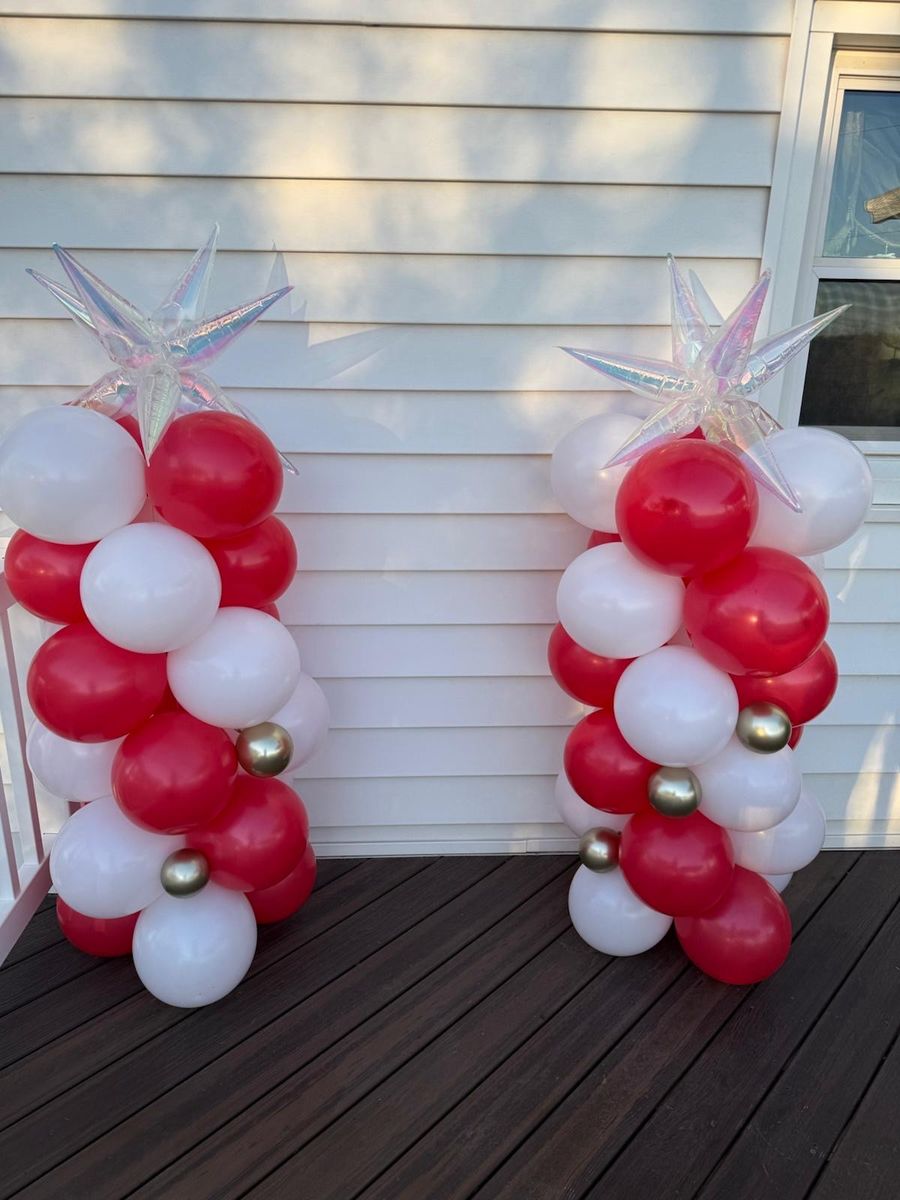 Balloon Columns DecorBirthday, Party Setup Utah