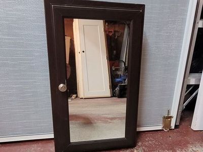 Medicine Cabinet with inset Mirror in Door