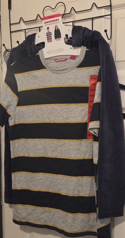 UNIONBAY Youth Hoodie and Tee Set - M(10/12) in Blue or Gray - New with Tags