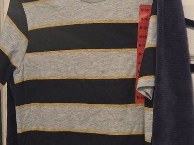 UNIONBAY Youth Hoodie and Tee Set - M(10/12) in Blue or Gray - New with Tags