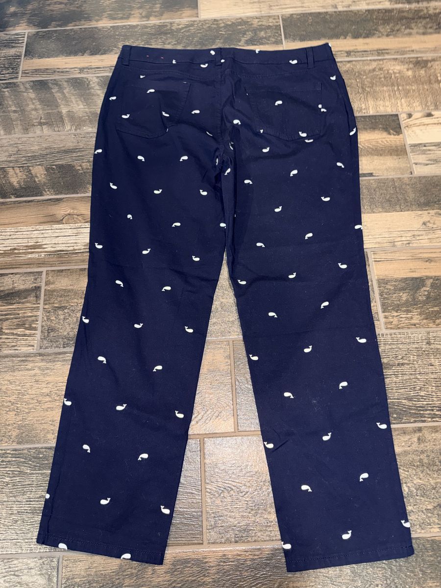 Women Size 16 Talbots Navy Blue Ankle Pants