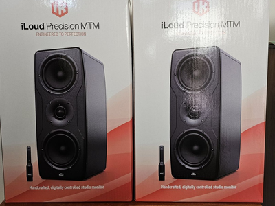 Ik Multimedia - iloud Precision MTM Professional Studio Monitors (Pro Home Audio Speakers) - Mixing Mastering Producing
