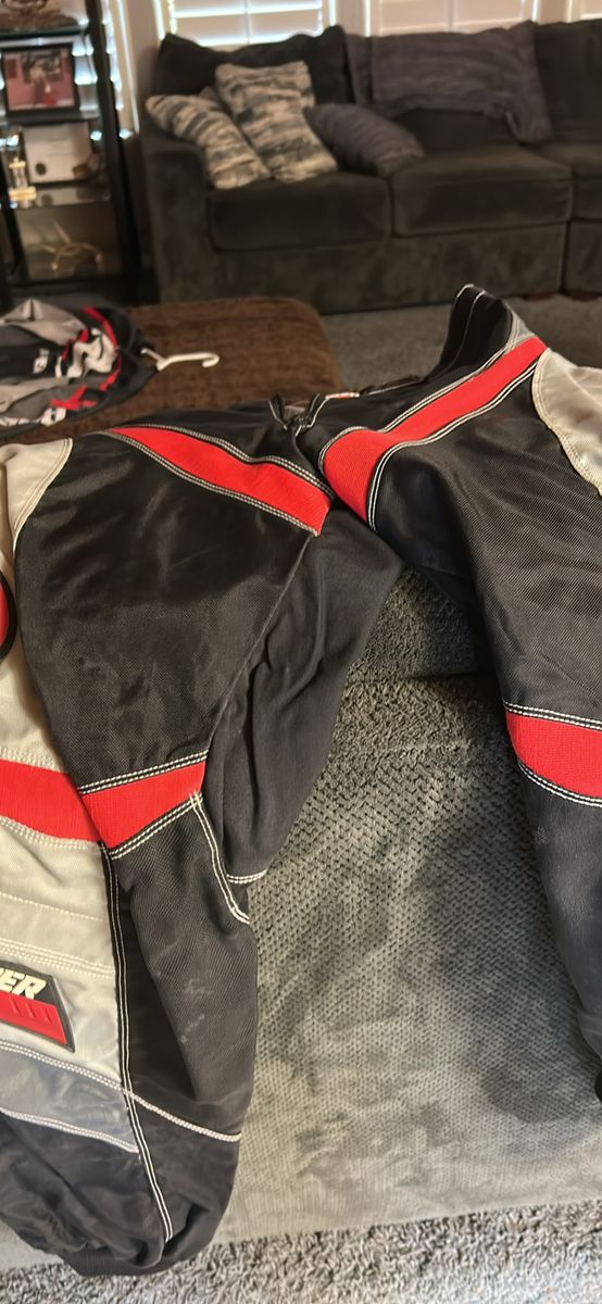Answer Racing Motocross Pants & Jersey Set Black Red Graphic Riding Gear