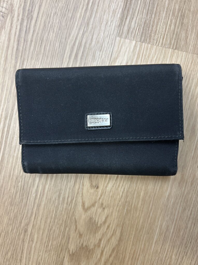 DKNY Black Foldable Nylon Wallet