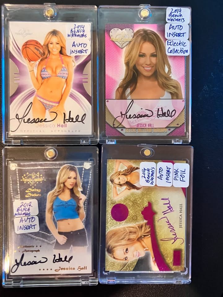 Bench Warmers Models Insert Autographs Lot of 4