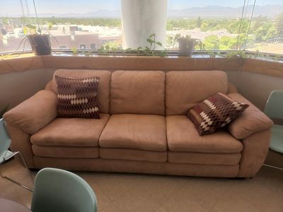 Large tan couch