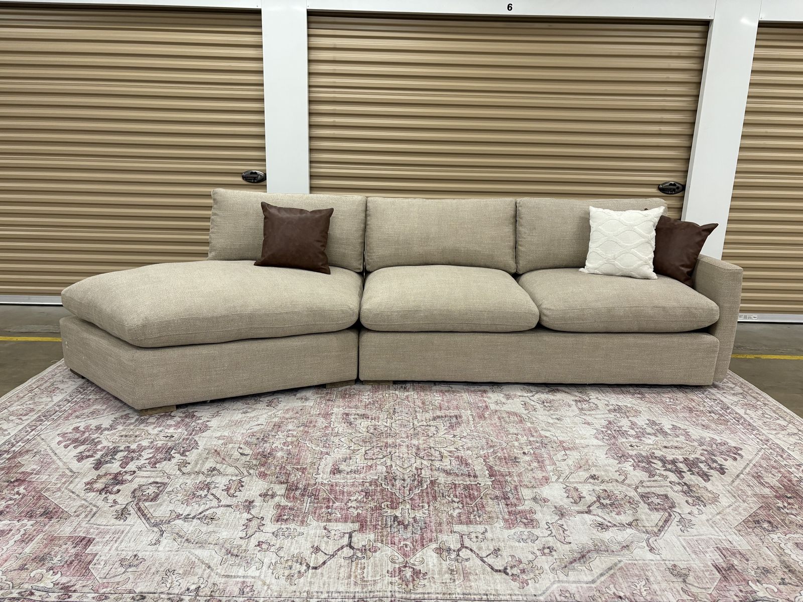 Designer Cloud Style Sectional (Free Delivery)