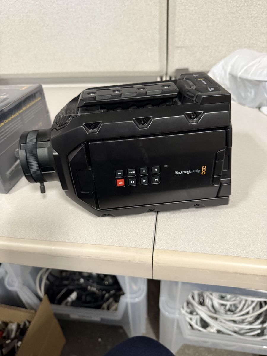 Blackmagic Ursa Mini 4.6K (B4-Mount) with SSD recorder.